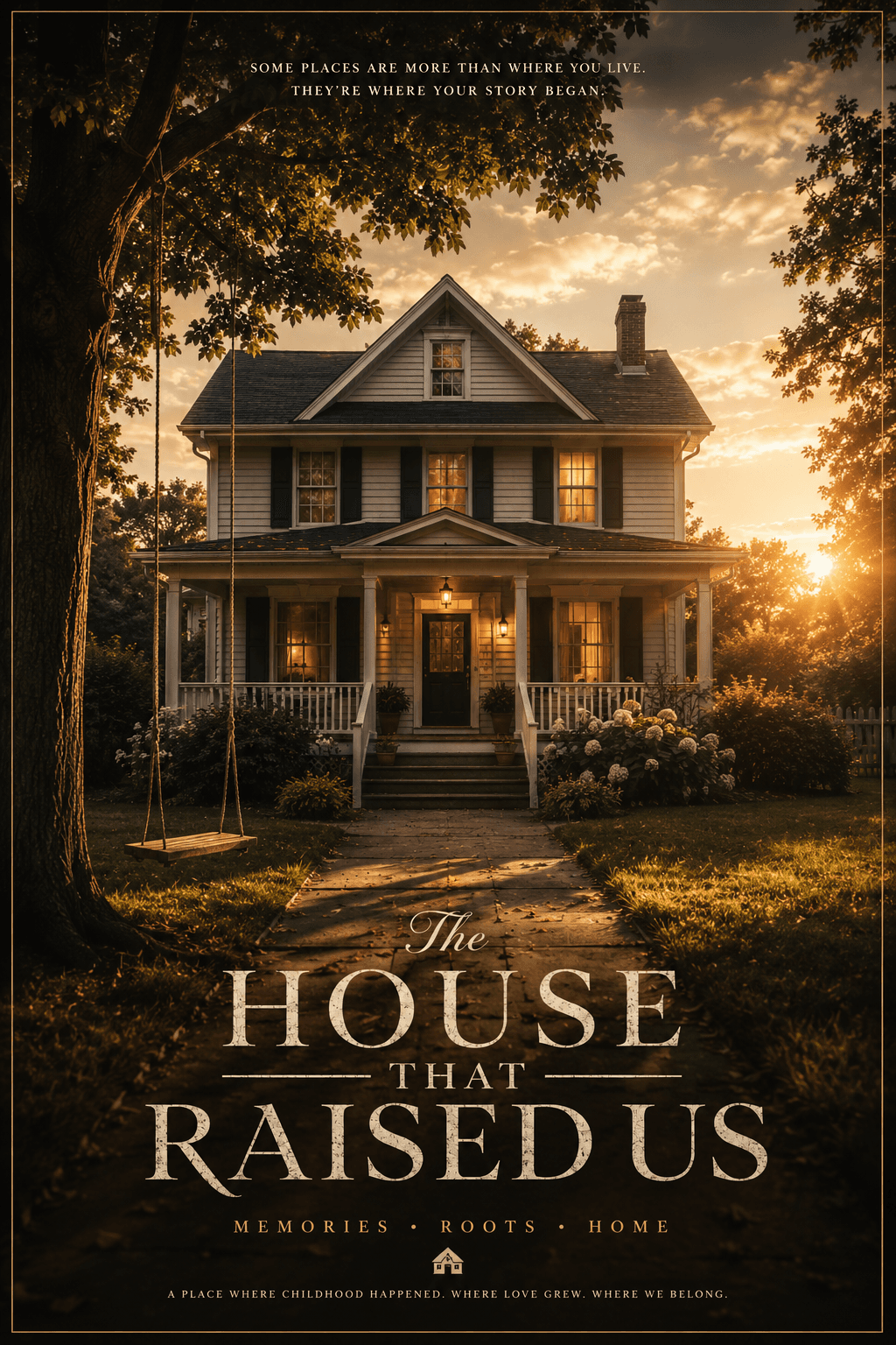The House That Raised Us custom family poster